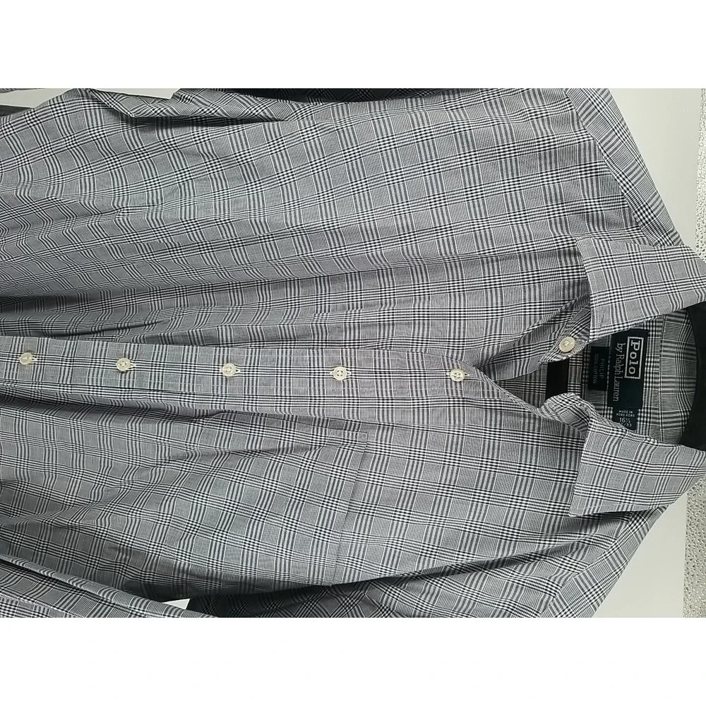 Polo Ralph Lauren‎ Dress Shirt Philip Plaid Button Up Mens Sz 16 ½ - 32/33